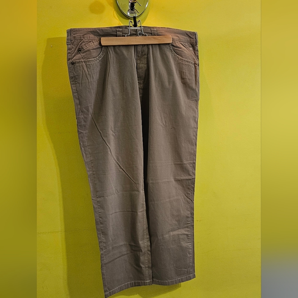 Ecoths Fossil Color Casual Pants With Pockets
